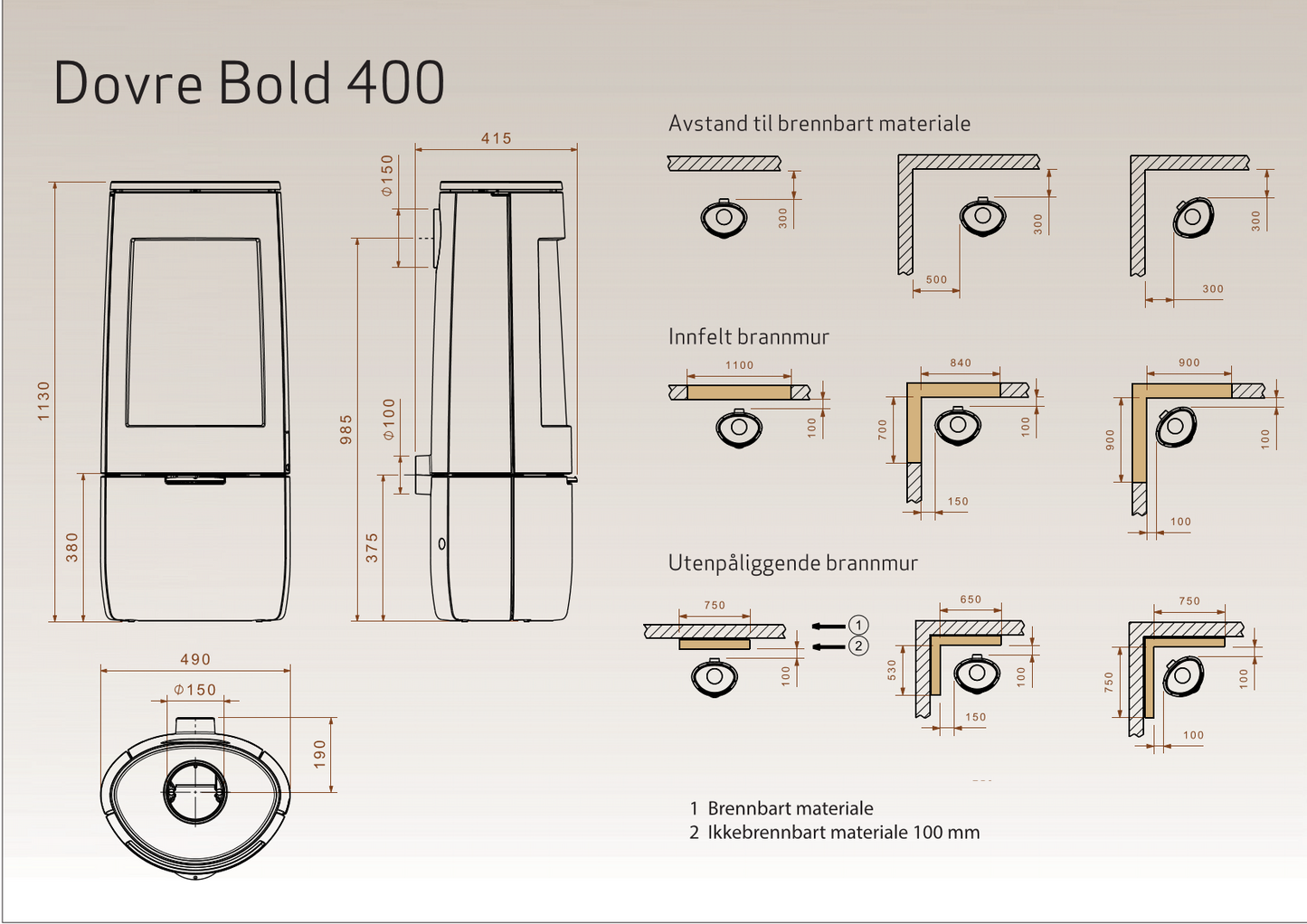 DOVRE BOLD 400 černý lak
